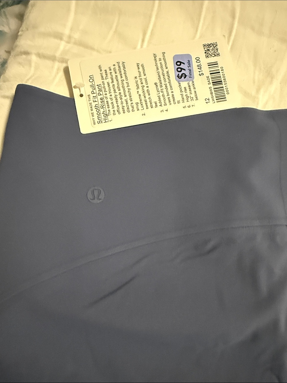 lululemon Sooth Fit Pull on High-Rise Pants Blue - Picture 6 of 10